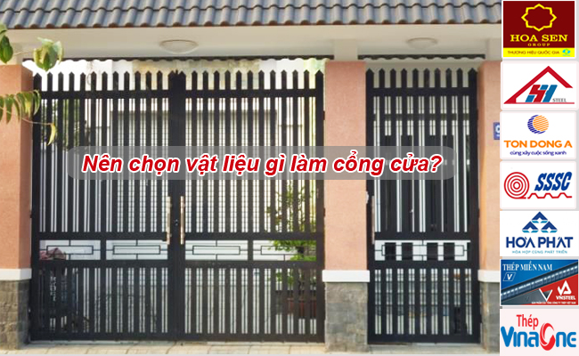 thép hộp làm cổng