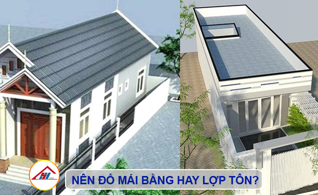 Nên đổ mái bằng hay lợp tôn - Đại Lý Tôn Thép