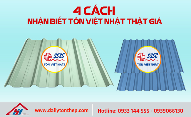 Cách nhận biết tôn việt nhật thật giả