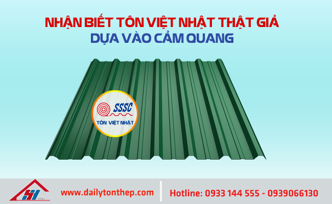 Cách nhận biết tôn việt nhật thật giả