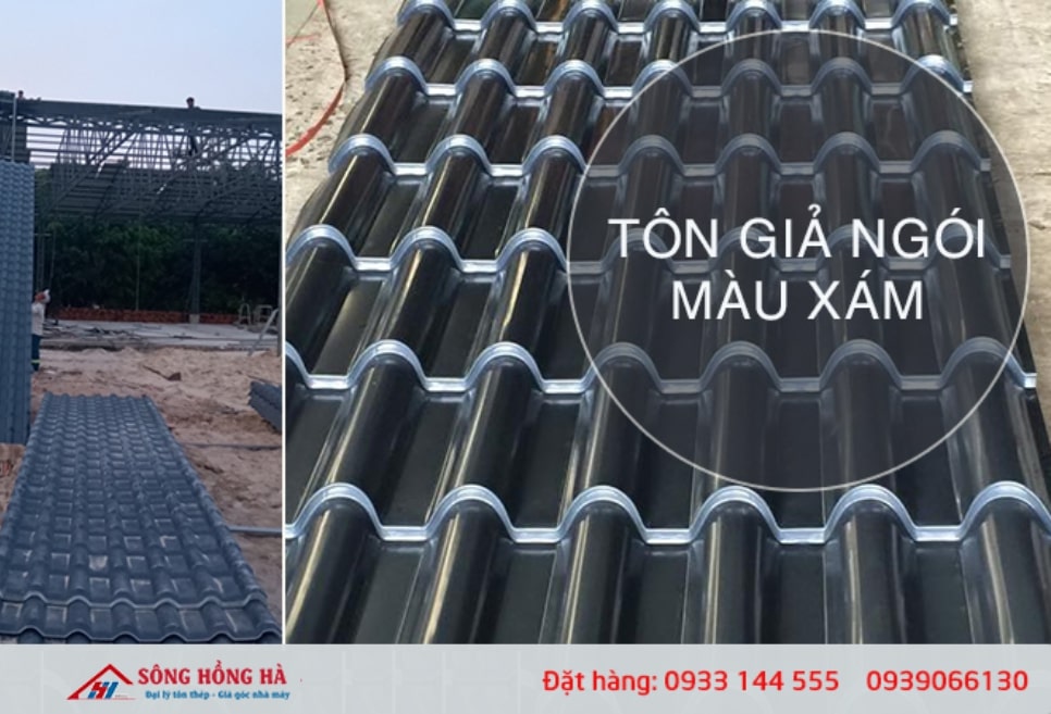 Mua tôn Hoa Sen giả ngói màu xám ở đâu chính hãng, giá rẻ nhất tại TP.HCM?