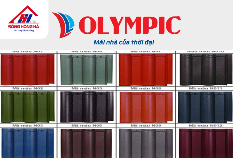 Bảng màu tôn giả ngói Olympic